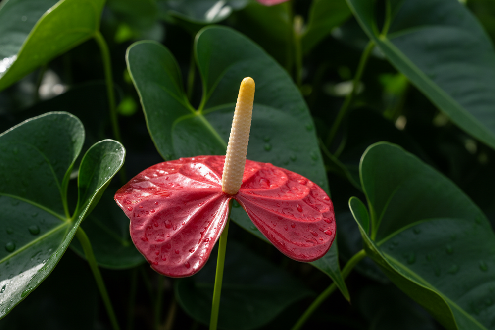 fleur anthurium rouge