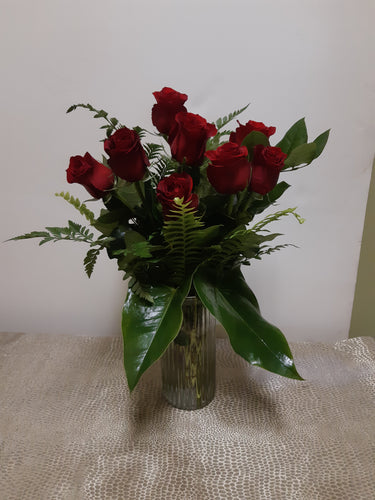 Bouquet de 12 Roses rouges