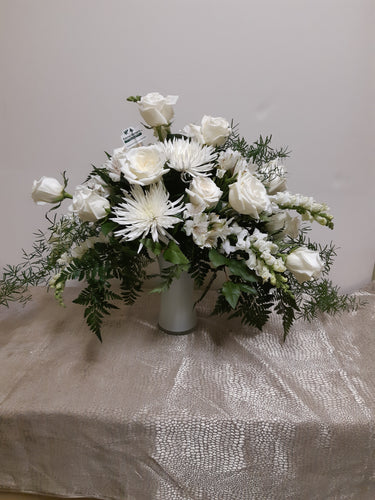 Bouquet tout en blanc