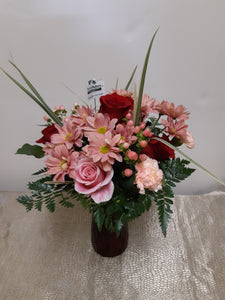 Bouquet avec Roses et Marguerites