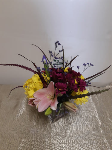 Bouquet avec Lys, Marguerites et Iris