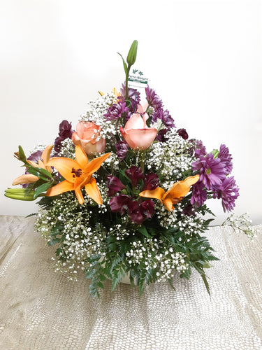 Bouquet avec Lys et Marguerites