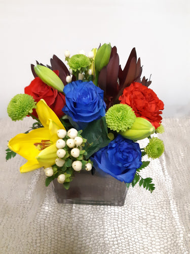 Bouquet aux couleurs vives