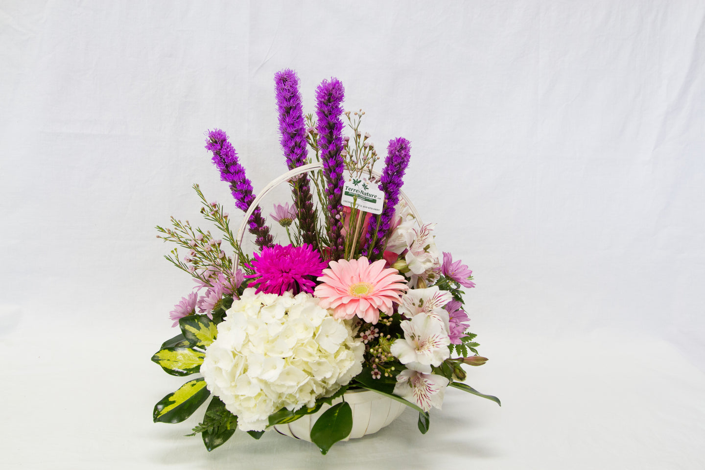 Magnifique arrangement floral champêtre