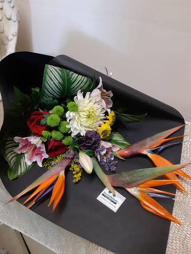 Bouquet exotique avec Oiseaux Du Paradis
